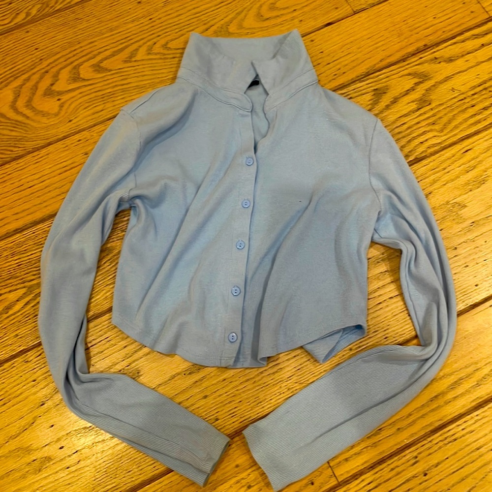 Blue Forever 21 Crop Top